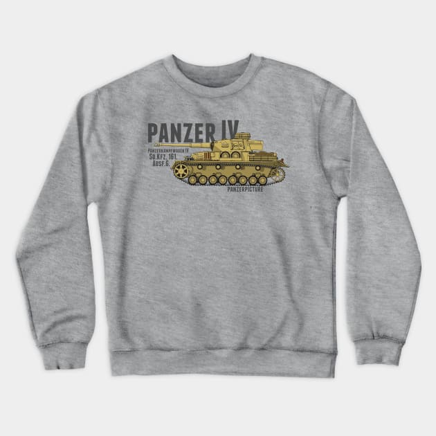 Panzer IV Ausf.G. Crewneck Sweatshirt by Panzerpicture